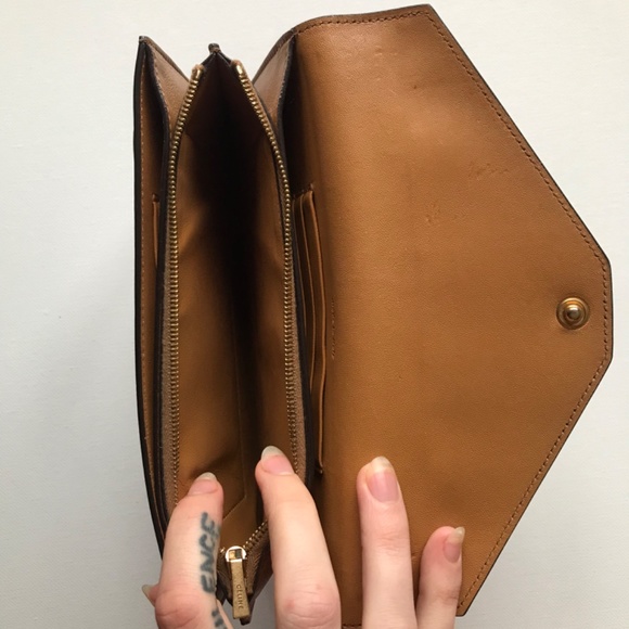 CELINE Long Wallet Blue Cream & Brown - Picture 13 of 15